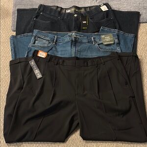 3 PANT BUNDLE - SIZE 44 - 2 jeans, 1 Trouser - NWT